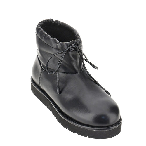 Phoebe Philo Leather ankle-boots with drawstring