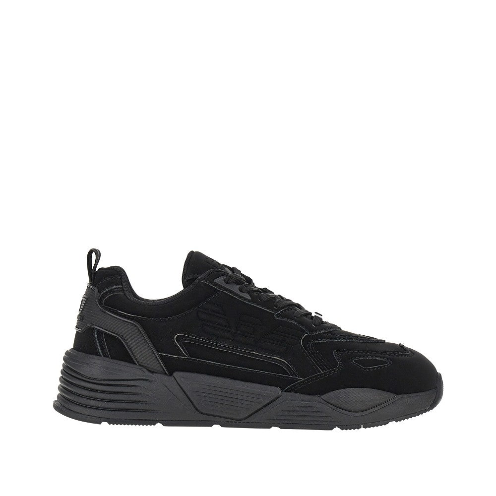 EA7 Coated nylon sneakers with Eagle logo