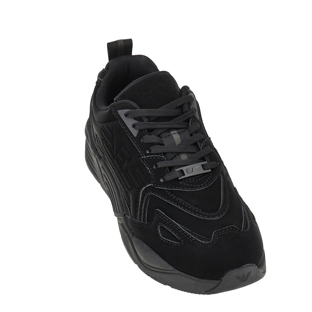 EA7 Coated nylon sneakers with Eagle logo