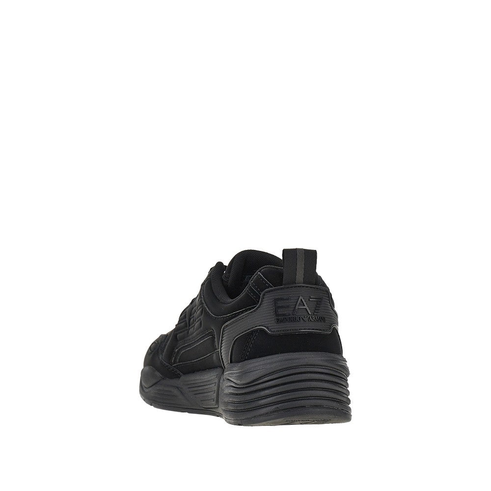 EA7 Coated nylon sneakers with Eagle logo