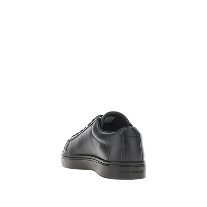 EMPORIO ARMANI Travel Essential leather sneakers