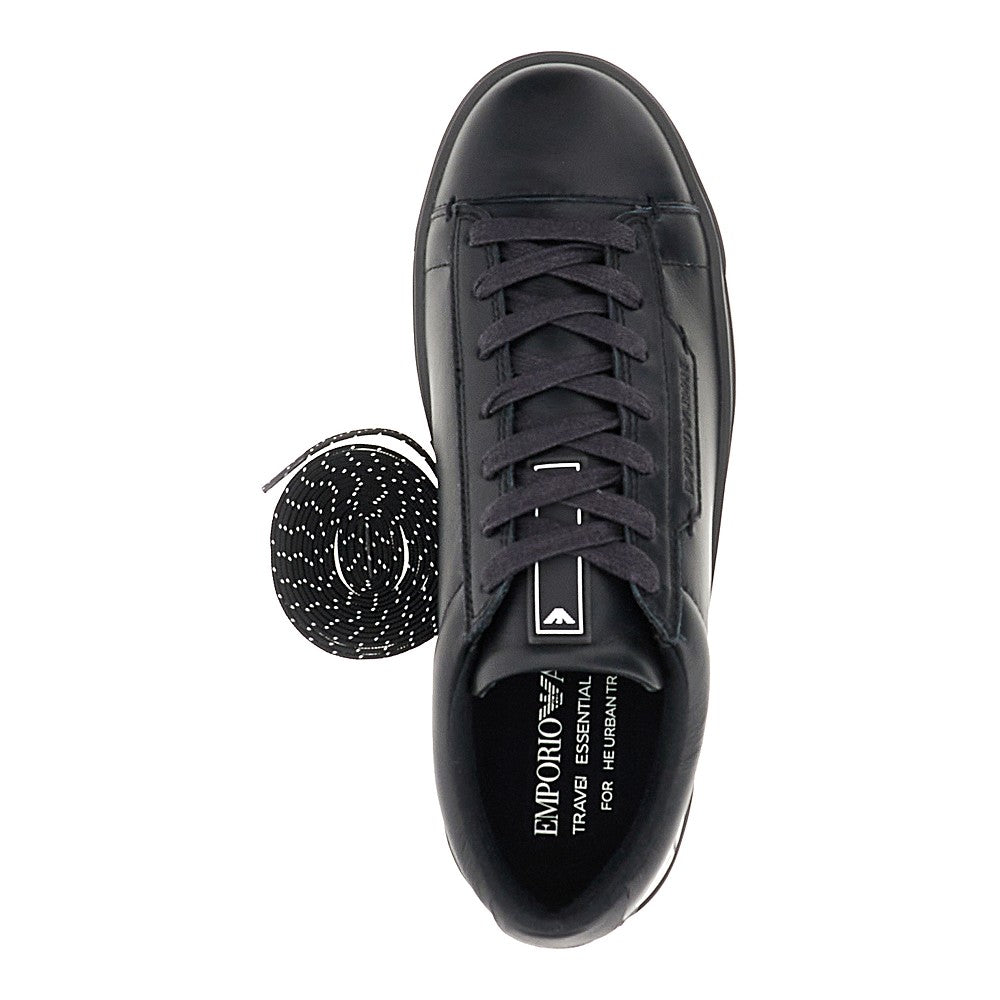 EMPORIO ARMANI Travel Essential leather sneakers
