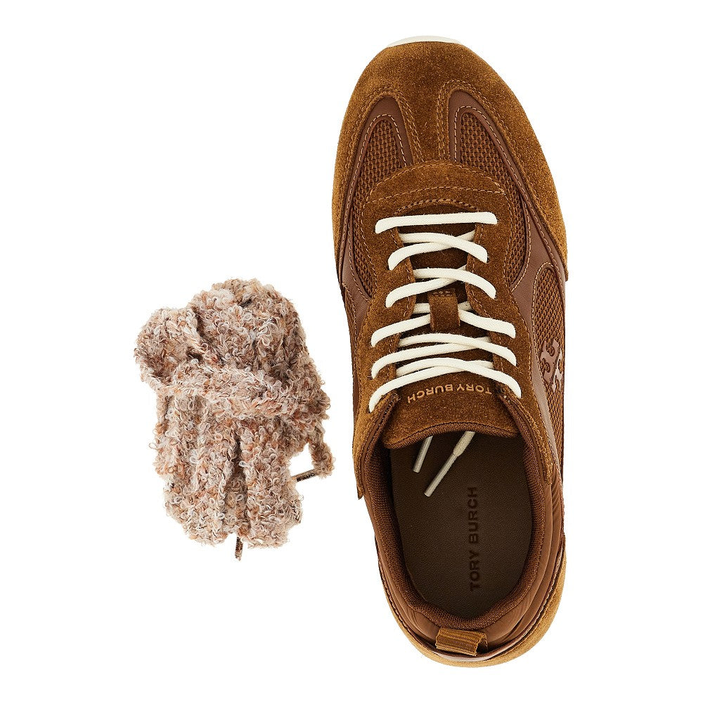 TORY BURCH Field' mesh and leather sneakers