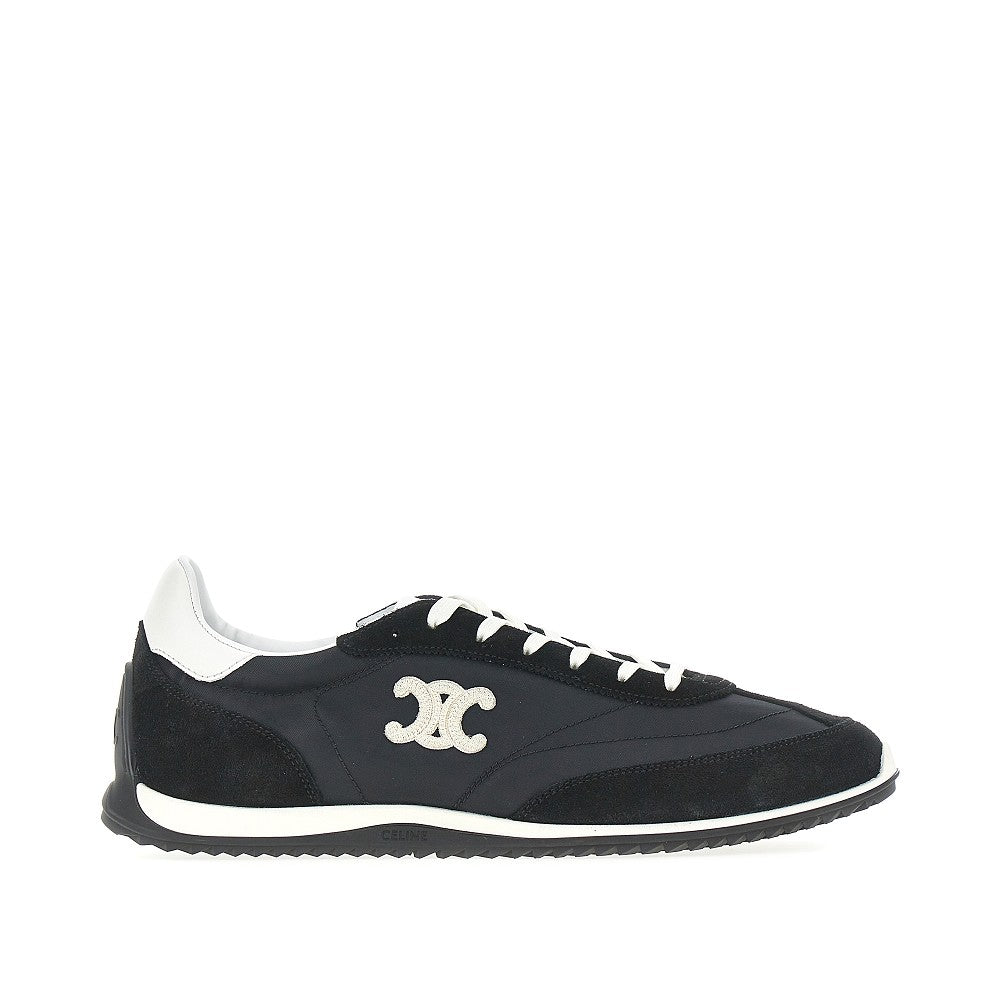 CELINE Nylon and suede leather Racer sneakers