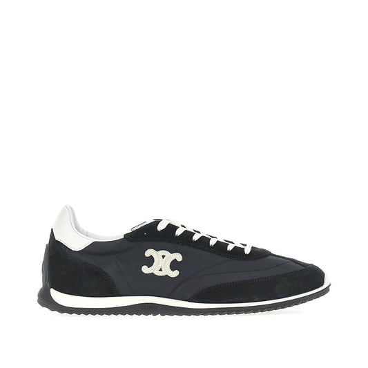 CELINE Nylon and suede leather Racer sneakers