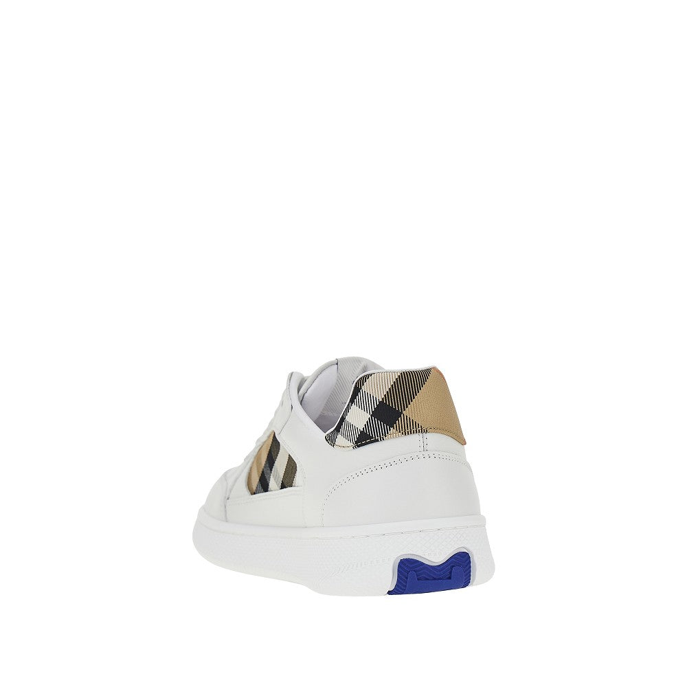 Burberry Leather and Check fabric 'Terrace' sneakers