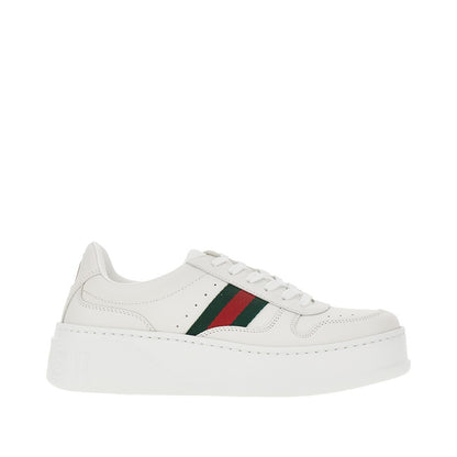GUCCI Oversized sole leather sneakers