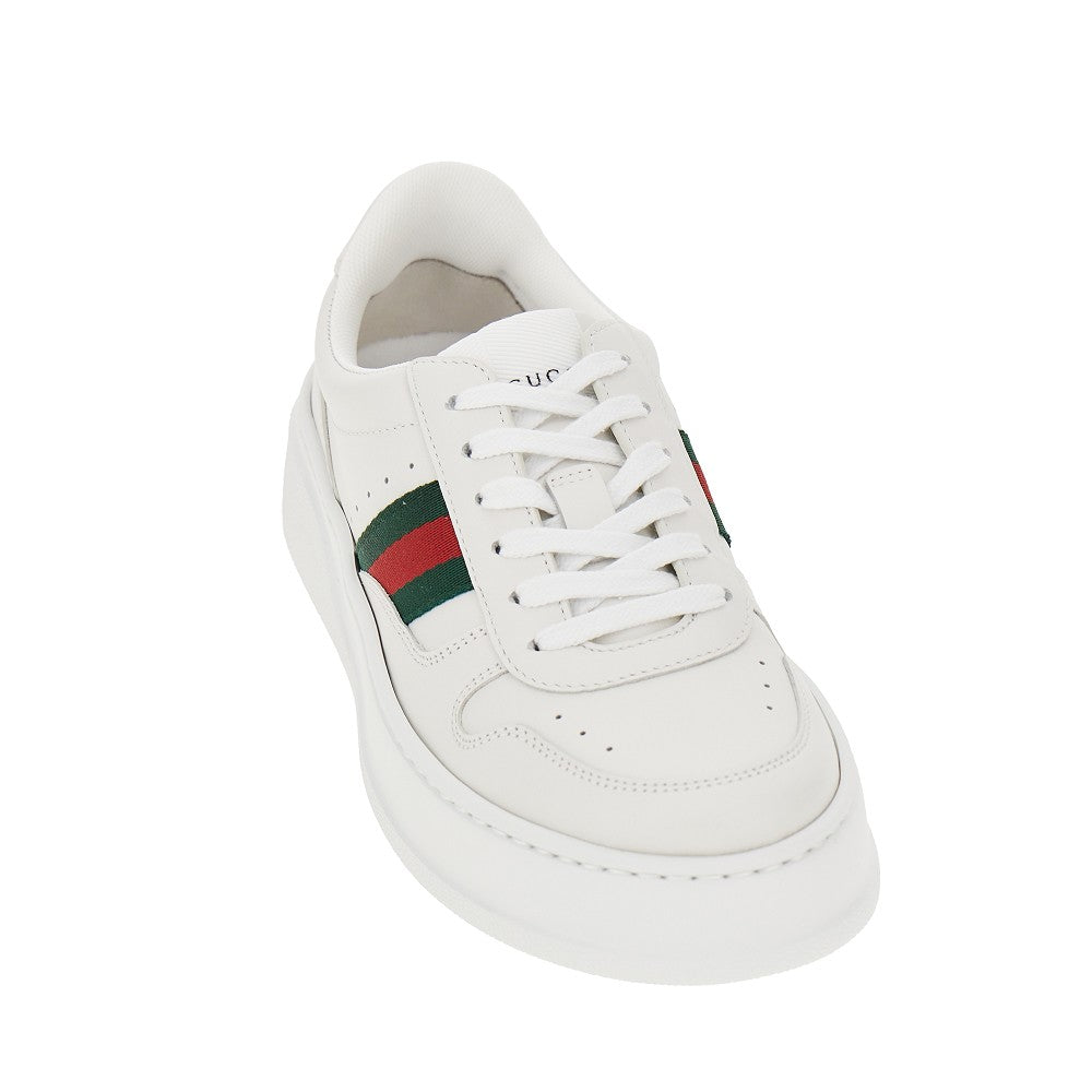 GUCCI Oversized sole leather sneakers
