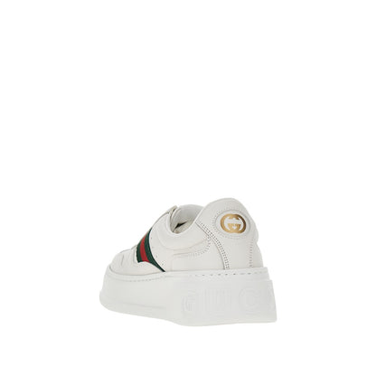 GUCCI Oversized sole leather sneakers