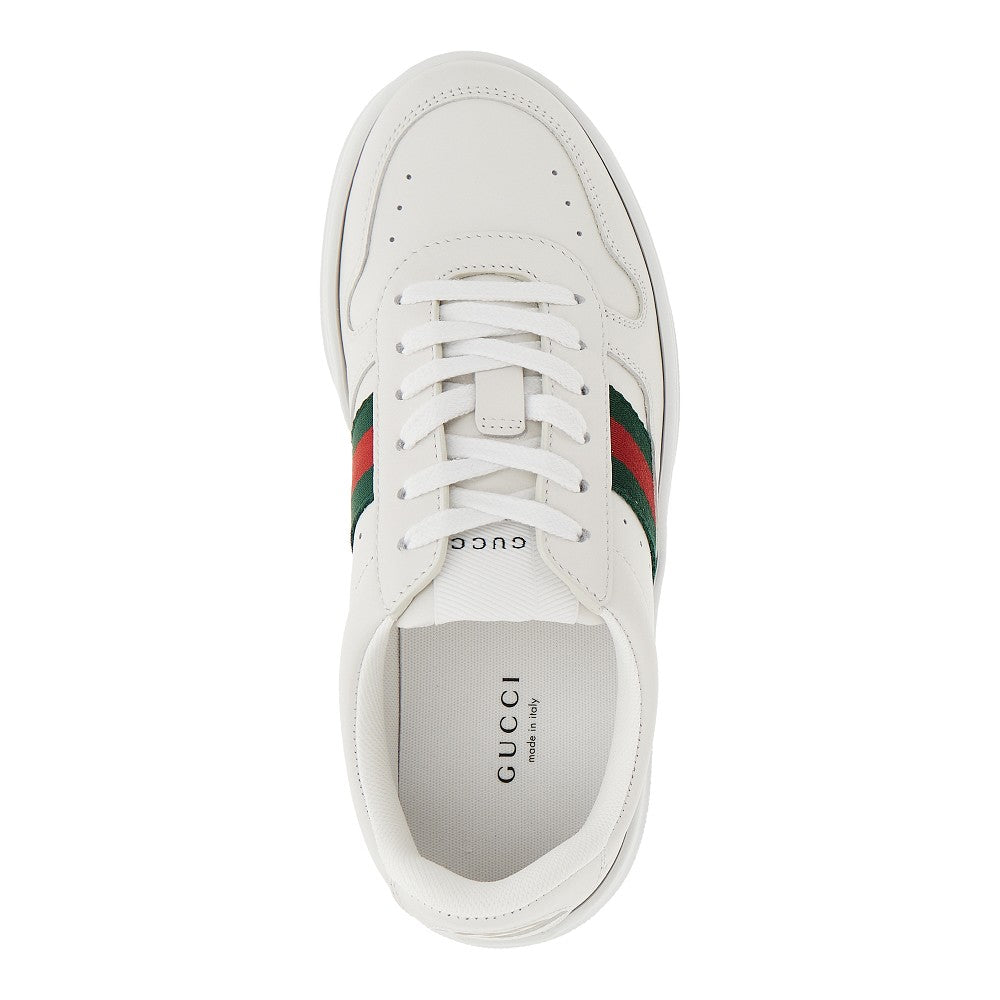 GUCCI Oversized sole leather sneakers