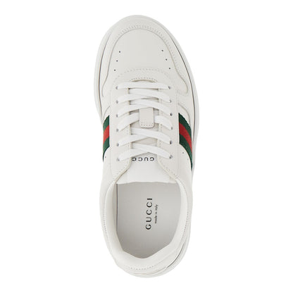 GUCCI Oversized sole leather sneakers