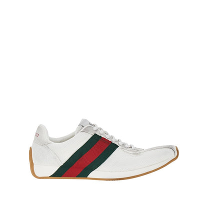GUCCI Suede leather and mesh 'Tempo' sneakers