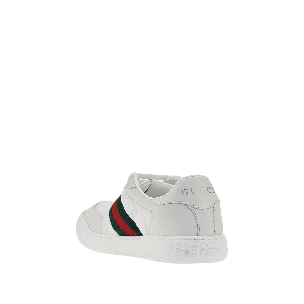 Gucci 'Screener' nylon and leather sneakers