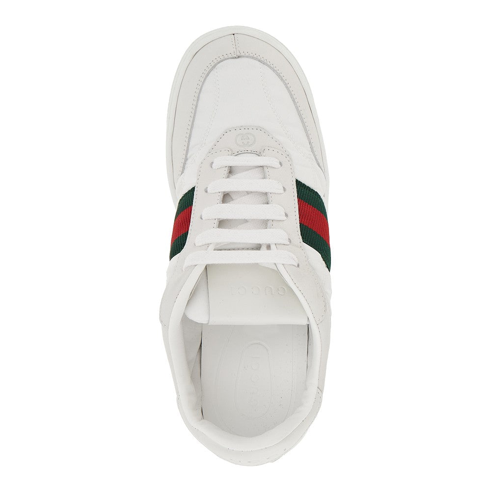 Gucci 'Screener' nylon and leather sneakers