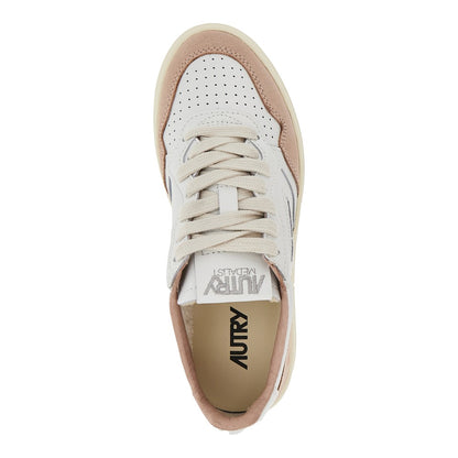 AUTRY Suede and leather Medalist Low sneakers