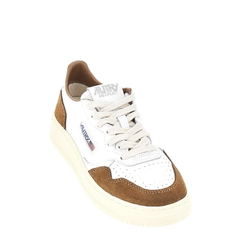 AUTRY Medalist Low' leather and suede sneakers