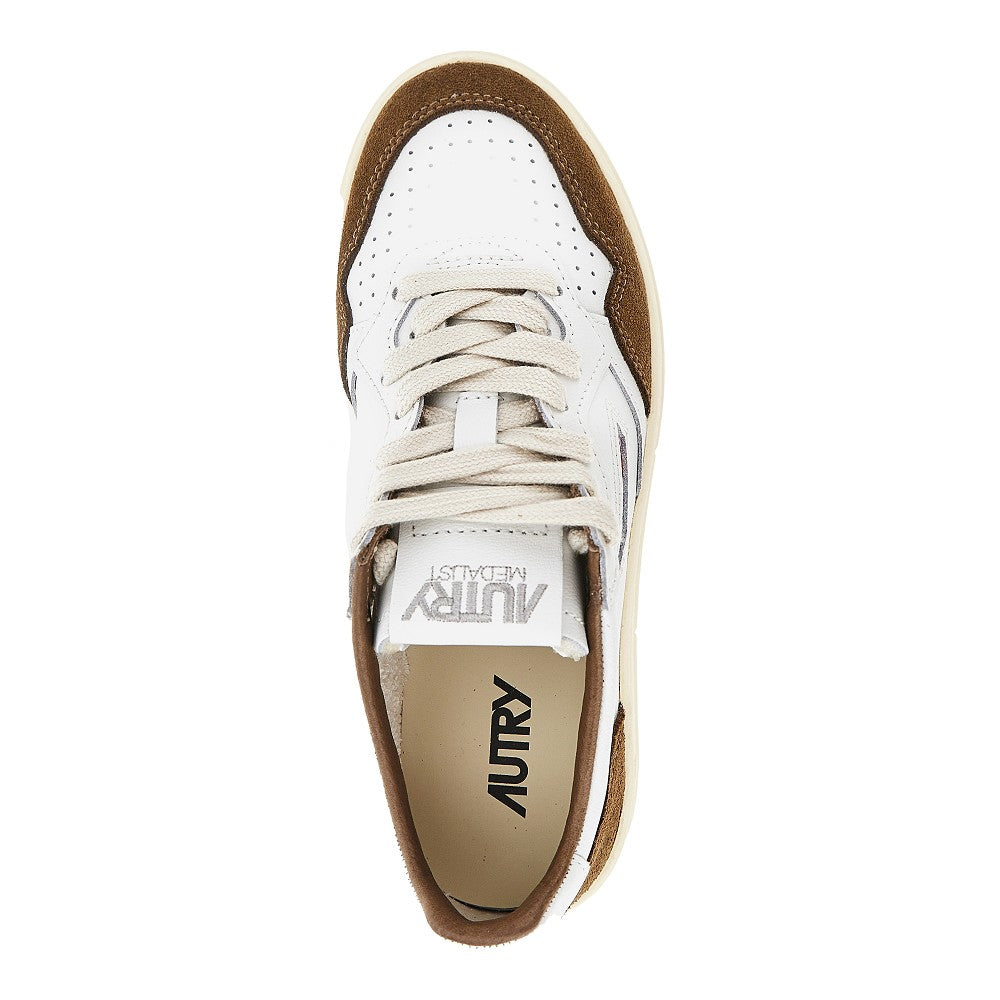 AUTRY Medalist Low' leather and suede sneakers