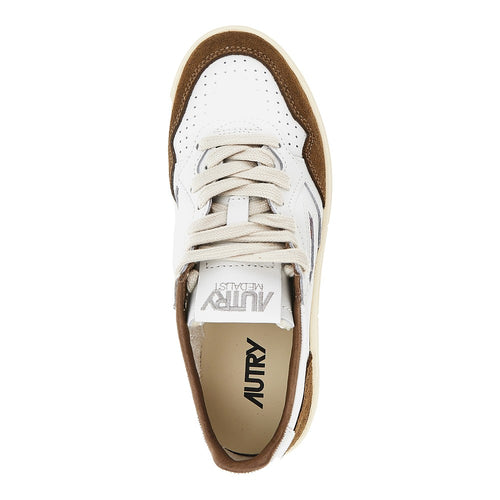 AUTRY Medalist Low' leather and suede sneakers