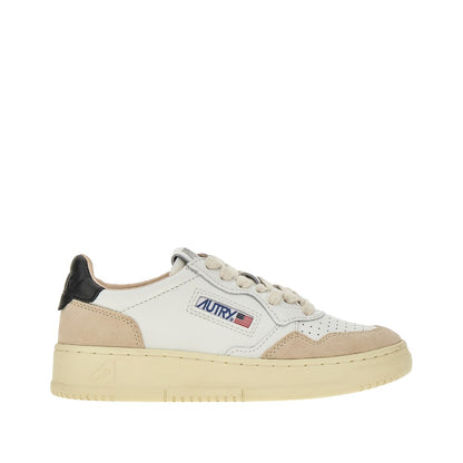 AUTRY Suede and leather Medalist Low sneakers