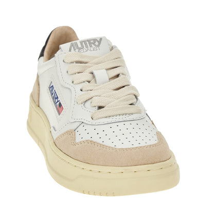 AUTRY Suede and leather Medalist Low sneakers