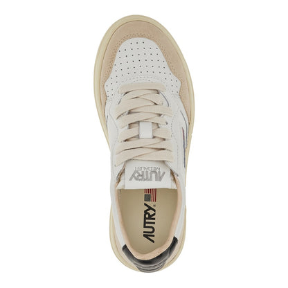 AUTRY Suede and leather Medalist Low sneakers