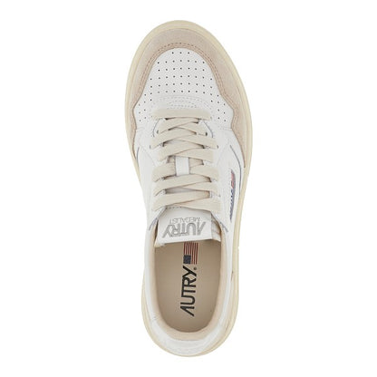AUTRY Suede and leather Medalist Low sneakers