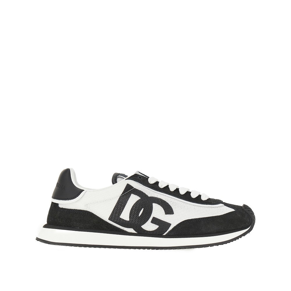 DOLCE&GABBANA Leather and mesh 'DG CUSHION' sneakers