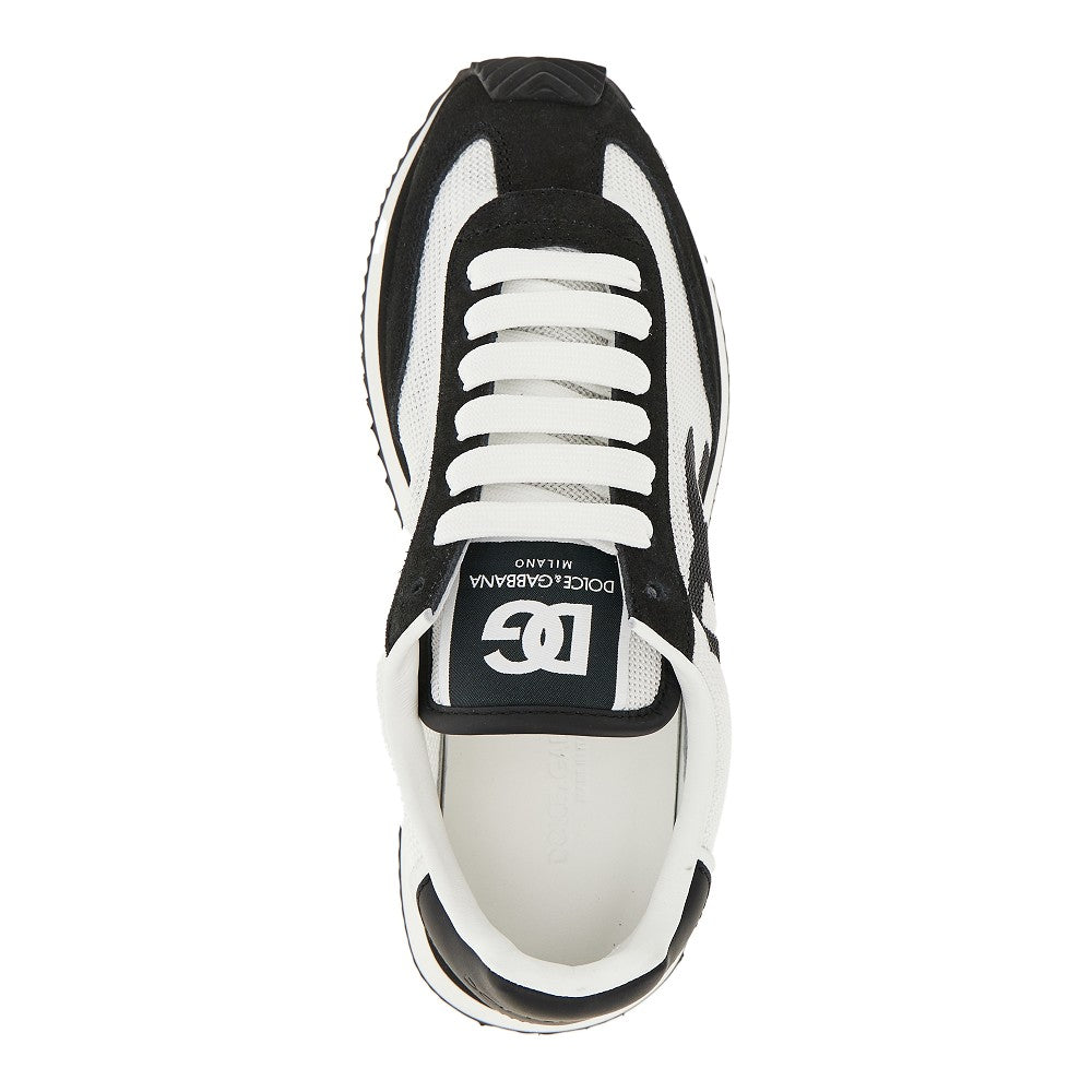 DOLCE&GABBANA Leather and mesh 'DG CUSHION' sneakers