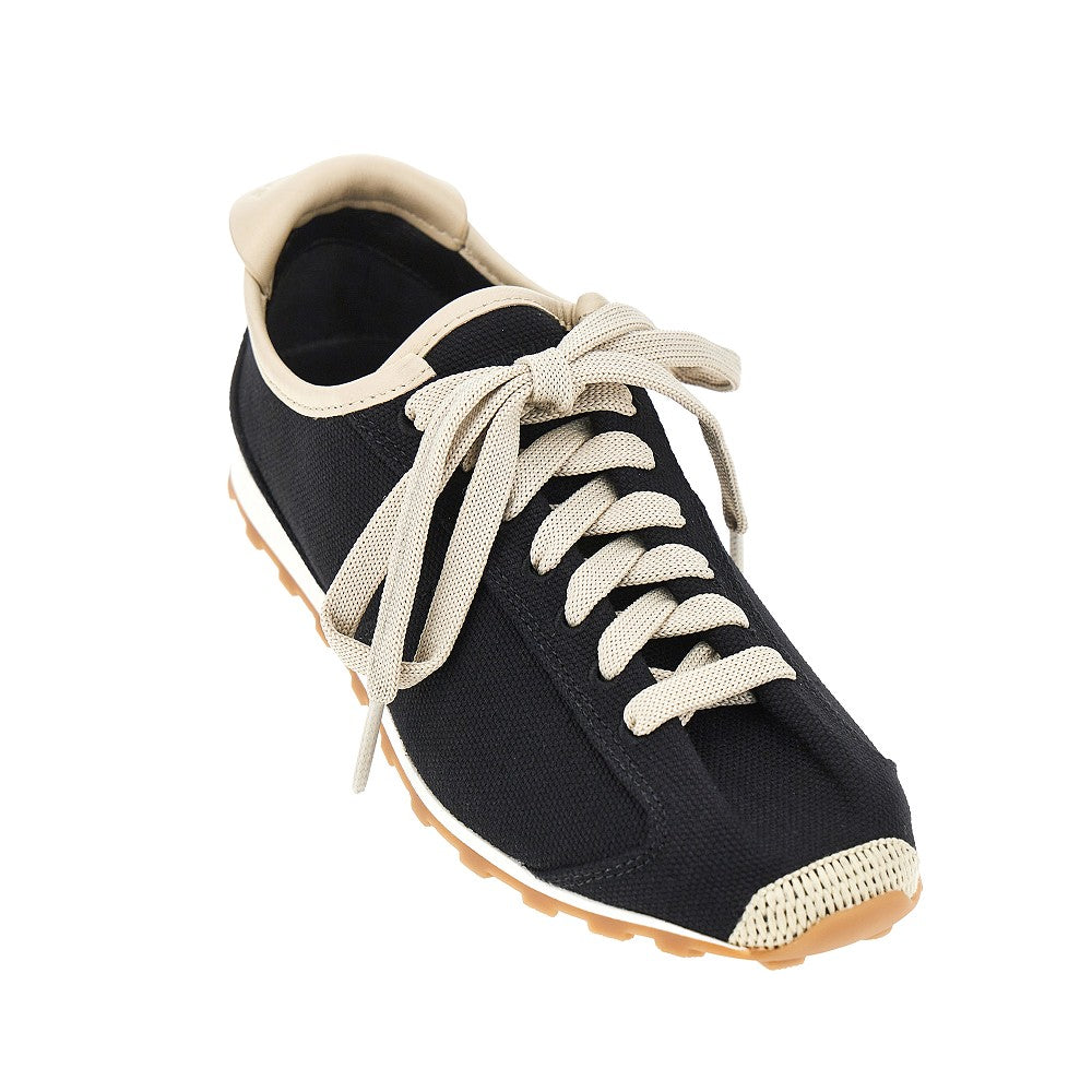 JACQUEMUS Les Tennis' leather and canvas sneakers