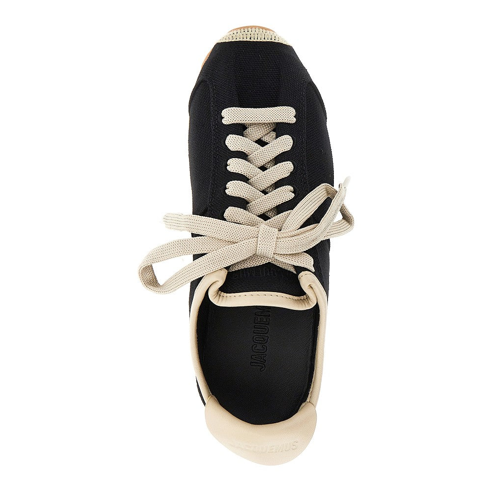 JACQUEMUS Les Tennis' leather and canvas sneakers