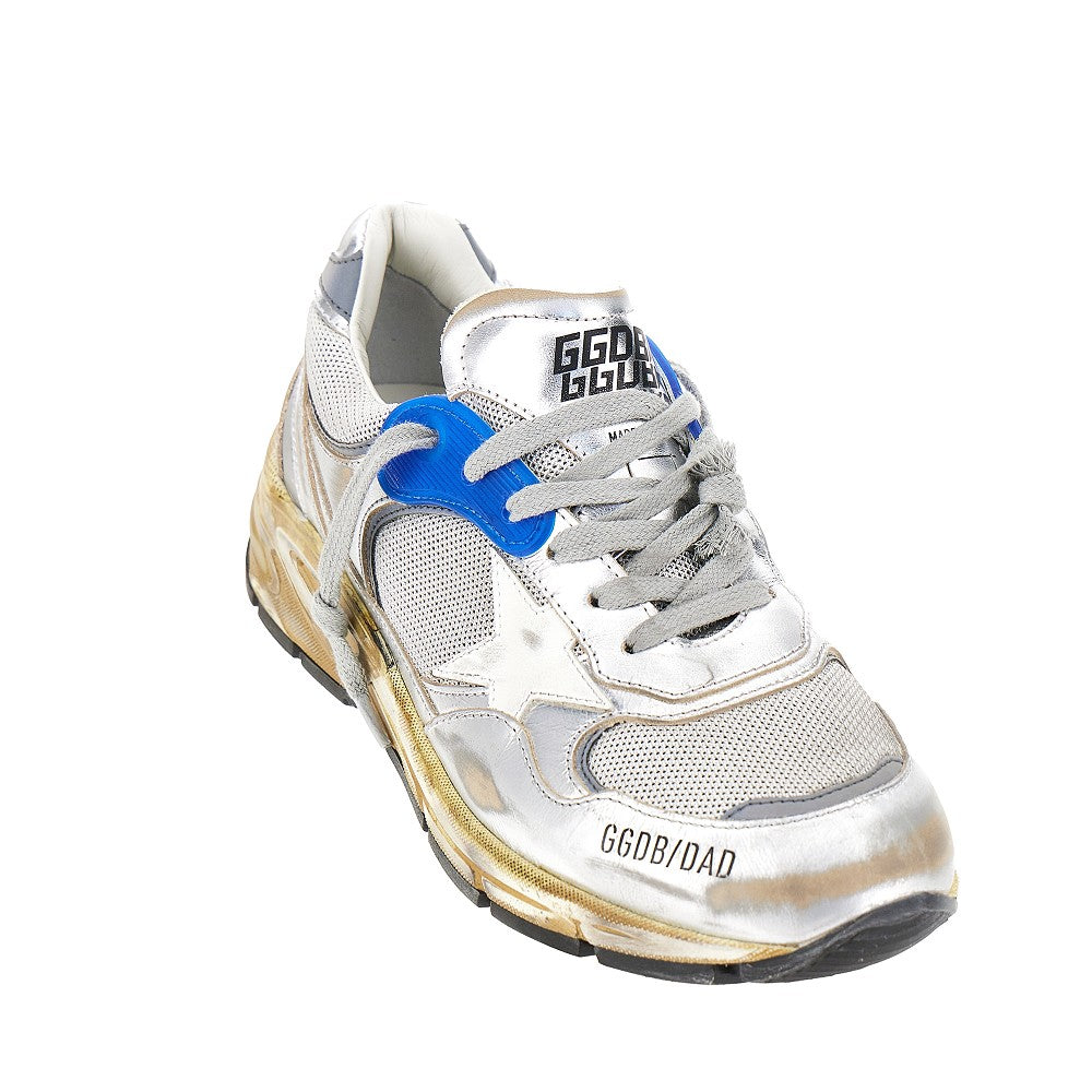 GOLDEN GOOSE Running Dad' mesh and leather sneakers