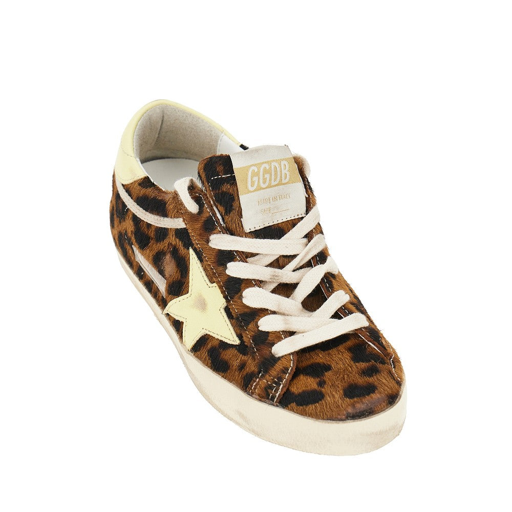 GOLDEN GOOSE Super-Star' hair-calf sneakers