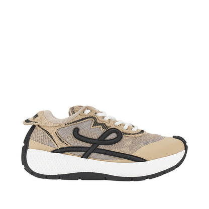 Loewe 'Pogo' technical knit and leather sneakers