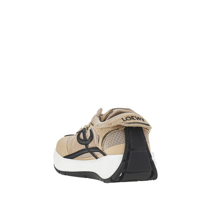 Loewe 'Pogo' technical knit and leather sneakers