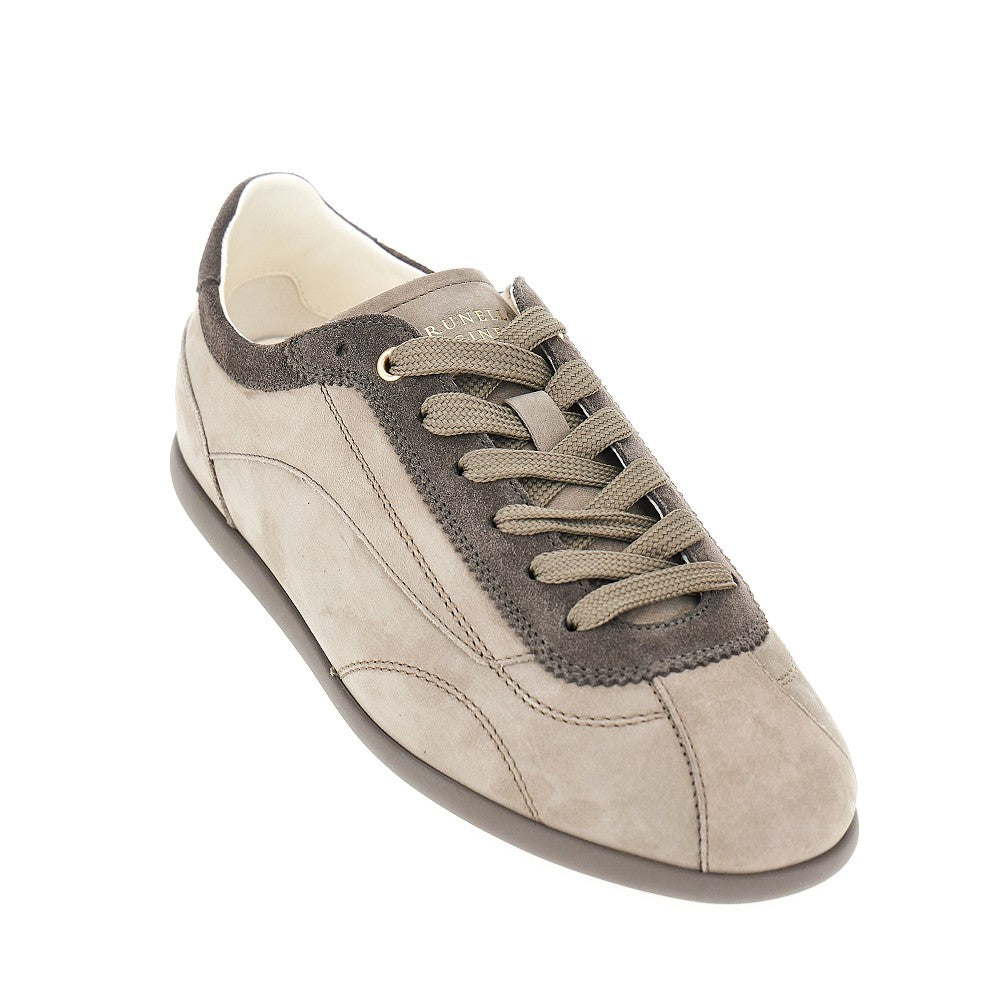 BRUNELLO CUCINELLI Nubuck leather Slim sneakers