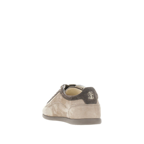 BRUNELLO CUCINELLI Nubuck leather Slim sneakers