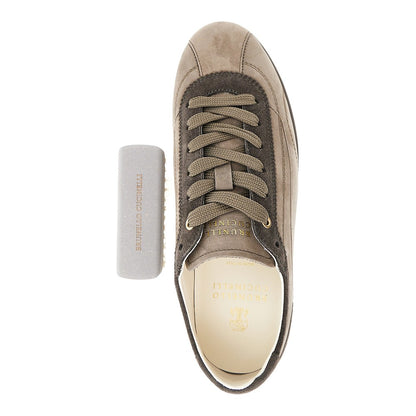 BRUNELLO CUCINELLI Nubuck leather Slim sneakers