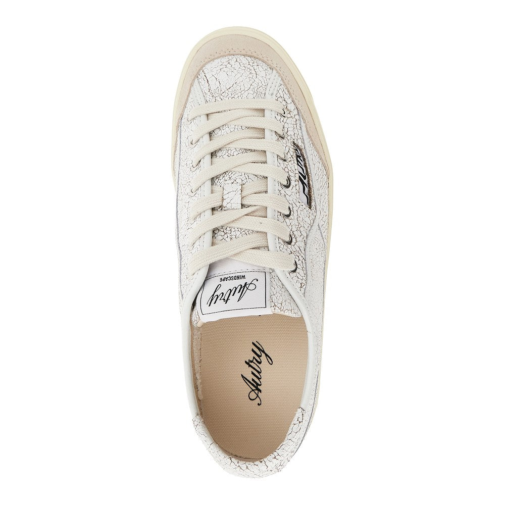 Autry 'Windscape' craquelé leather sneakers