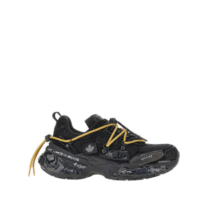 DSQUARED2 Suede leather and mesh 'Faster' sneakers