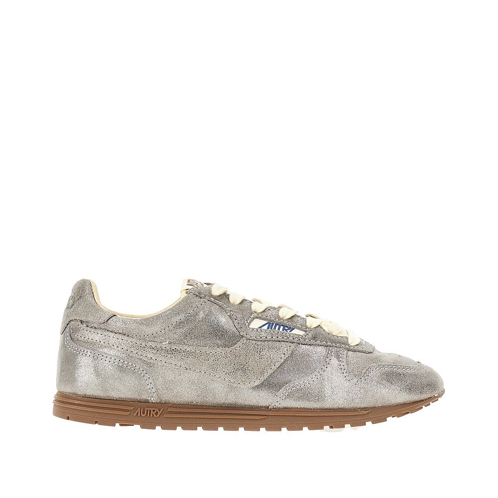 AUTRY Windspin' laminated leather sneakers