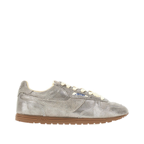 AUTRY Windspin' laminated leather sneakers