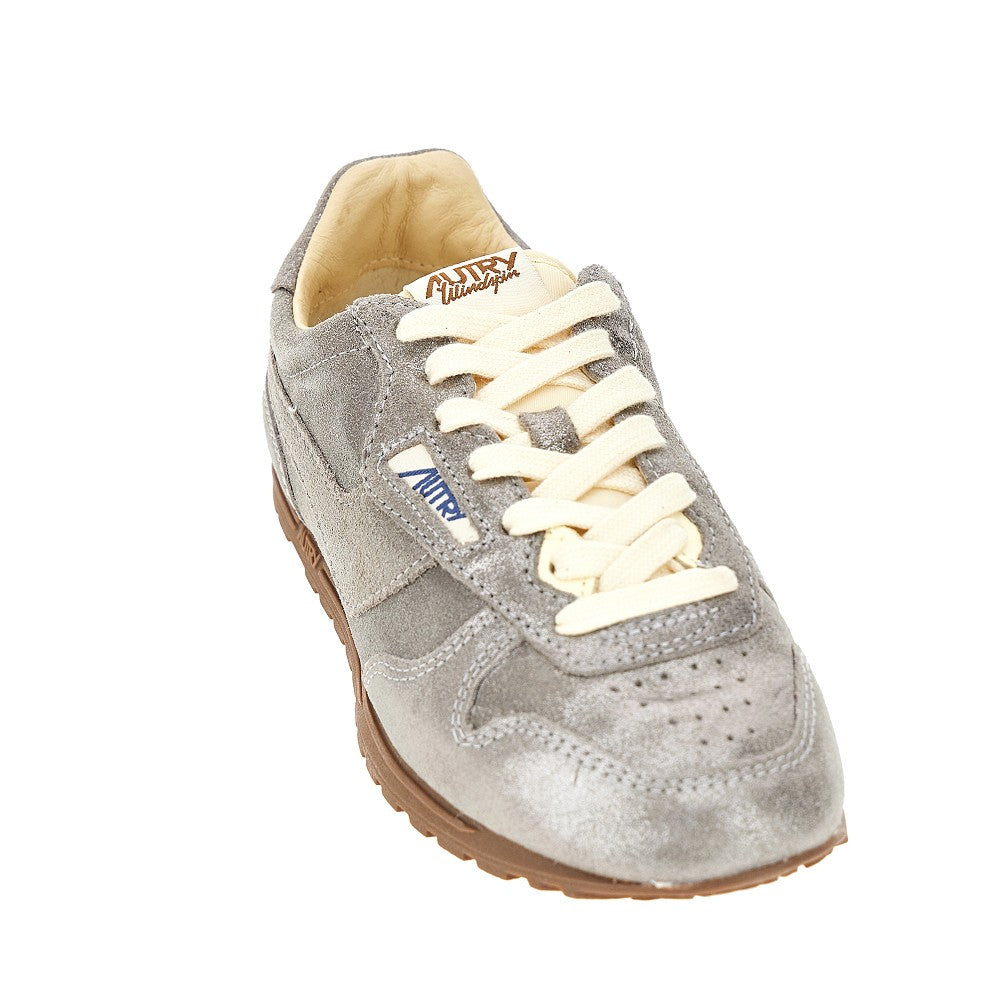 AUTRY Windspin' laminated leather sneakers