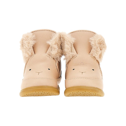 Donsje 'Fluffly Bunny' leather baby boots