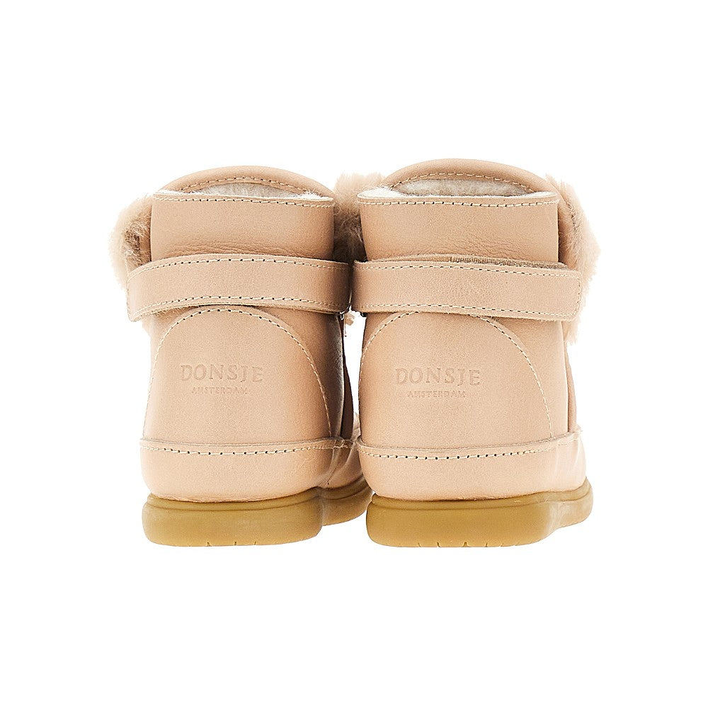 Donsje 'Fluffly Bunny' leather baby boots