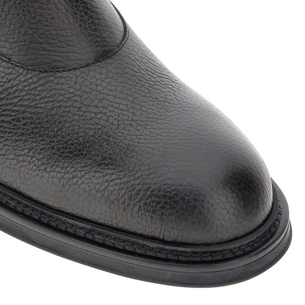 EMPORIO ARMANI Grained leather Chelsea boots