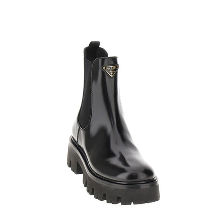 PRADA Spazzolato leather Chelsea boots