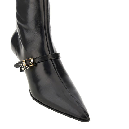 PRADA Stretch nappa leather ankle boots