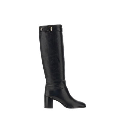 PRADA Leather boots with triangle logo