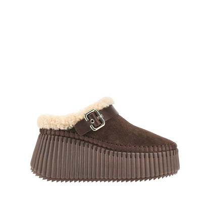 Chloé 'Nama' wedge heel mules