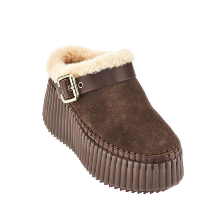 Chloé 'Nama' wedge heel mules